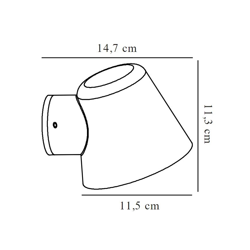Nordlux - Spoljašnja zidna lampa ALERIA 1xGU10/35W/230V IP44