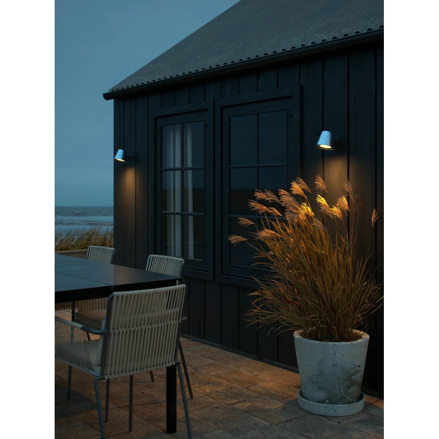 Nordlux - Spoljašnja zidna lampa ALERIA 1xGU10/35W/230V IP44 srebrno