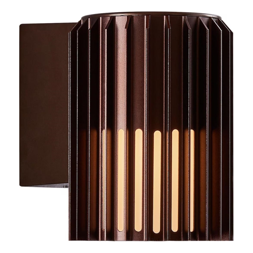 Nordlux - Spoljašnja zidna lampa ALUDRA 1xE27/15W/230V braon
