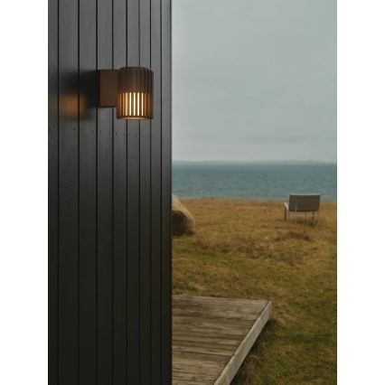 Nordlux - Spoljašnja zidna lampa ALUDRA 1xE27/15W/230V braon