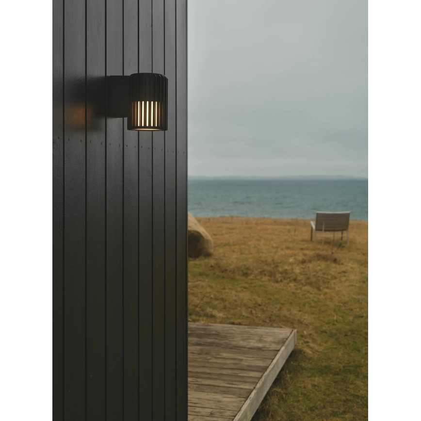 Nordlux - Spoljašnja zidna lampa ALUDRA 1xE27/15W/230V crno