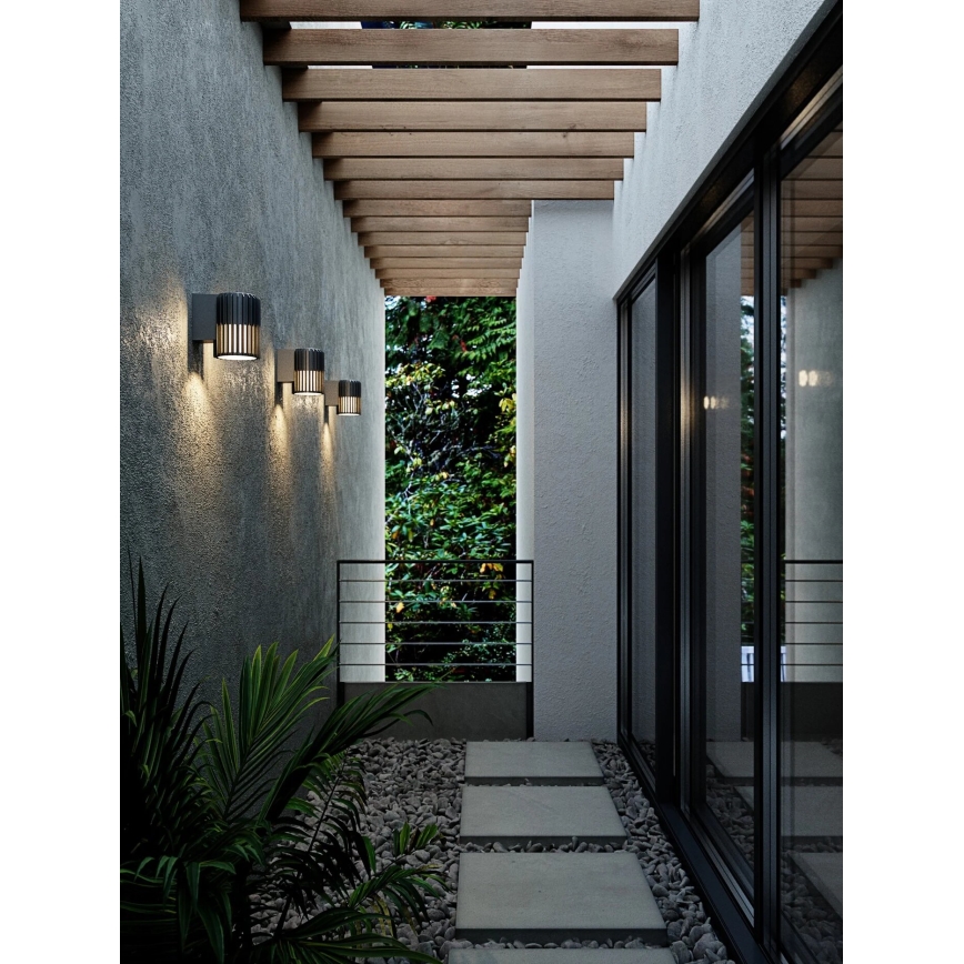 Nordlux - Spoljašnja zidna lampa ALUDRA 1xE27/15W/230V crno