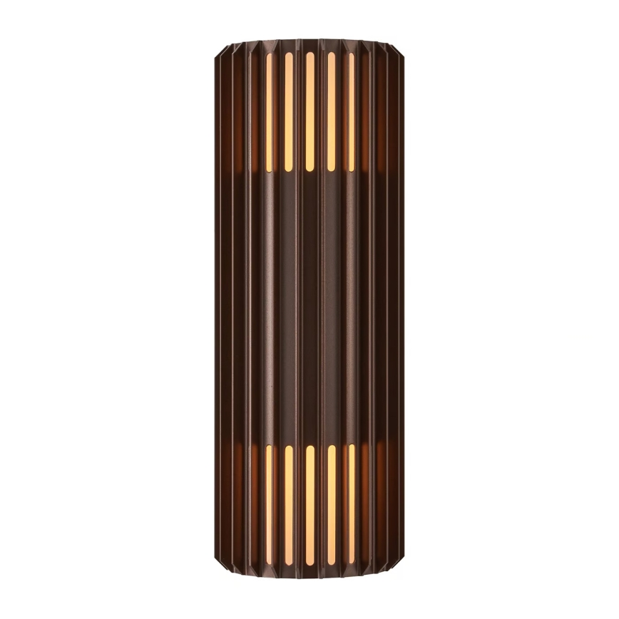Nordlux - Spoljašnja zidna lampa ALUDRA 2xE27/15W/230V IP54 braon