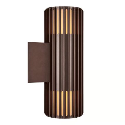Nordlux - Spoljašnja zidna lampa ALUDRA 2xE27/15W/230V IP54 braon