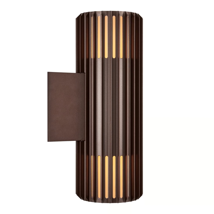 Nordlux - Spoljašnja zidna lampa ALUDRA 2xE27/15W/230V IP54 braon
