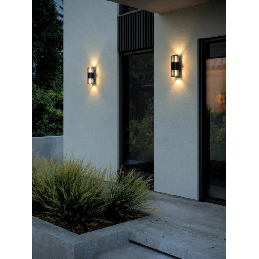 Nordlux - Spoljašnja zidna lampa ALUDRA 2xE27/15W/230V IP54 crno