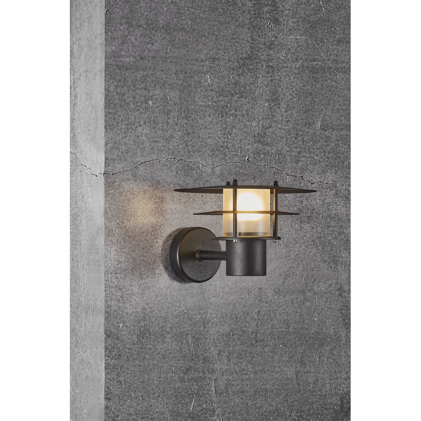 Nordlux - Spoljašnja zidna lampa BASTIA 1xE14/12W/230V IP54 crno