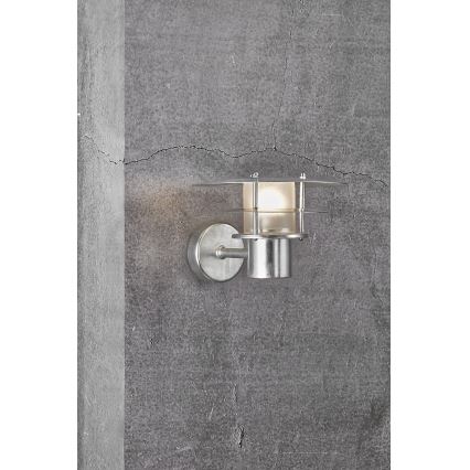 Nordlux - Spoljašnja zidna lampa BASTIA 1xE14/12W/230V IP54 mat krom