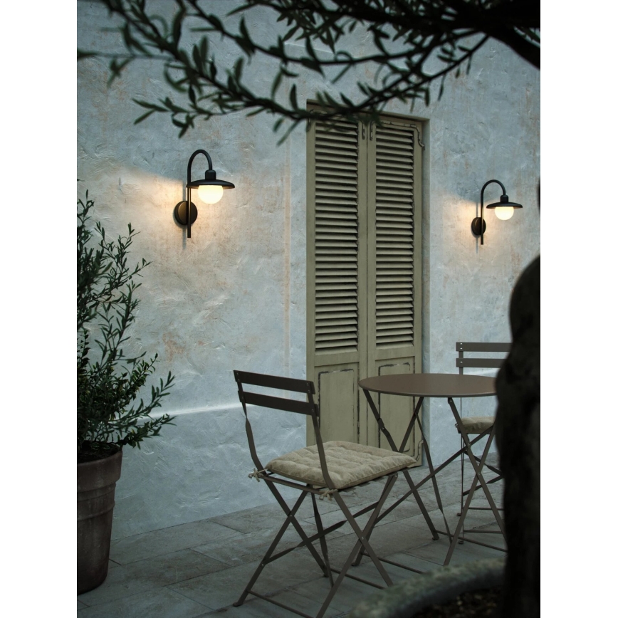 Nordlux - Spoljašnja zidna lampa BERLO 1xE27/10W/230V IP44 crno