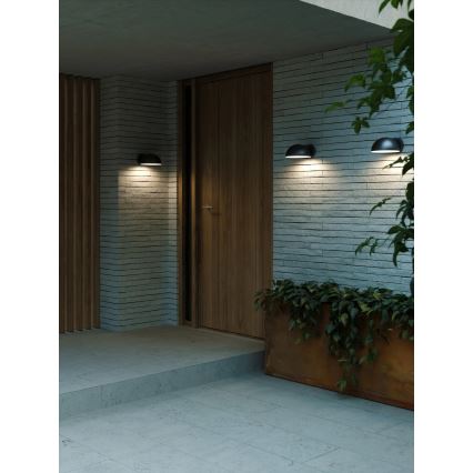 Nordlux - Spoljašnja zidna lampa CLARSO 1xE27/10W/230V IP44 crno