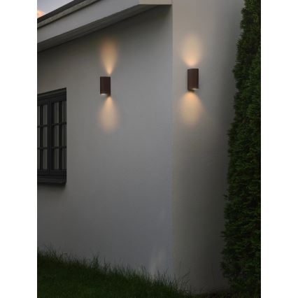 Nordlux - Spoljašnja zidna lampa DION 2xGU10/25W/230V IP44 boja rđe