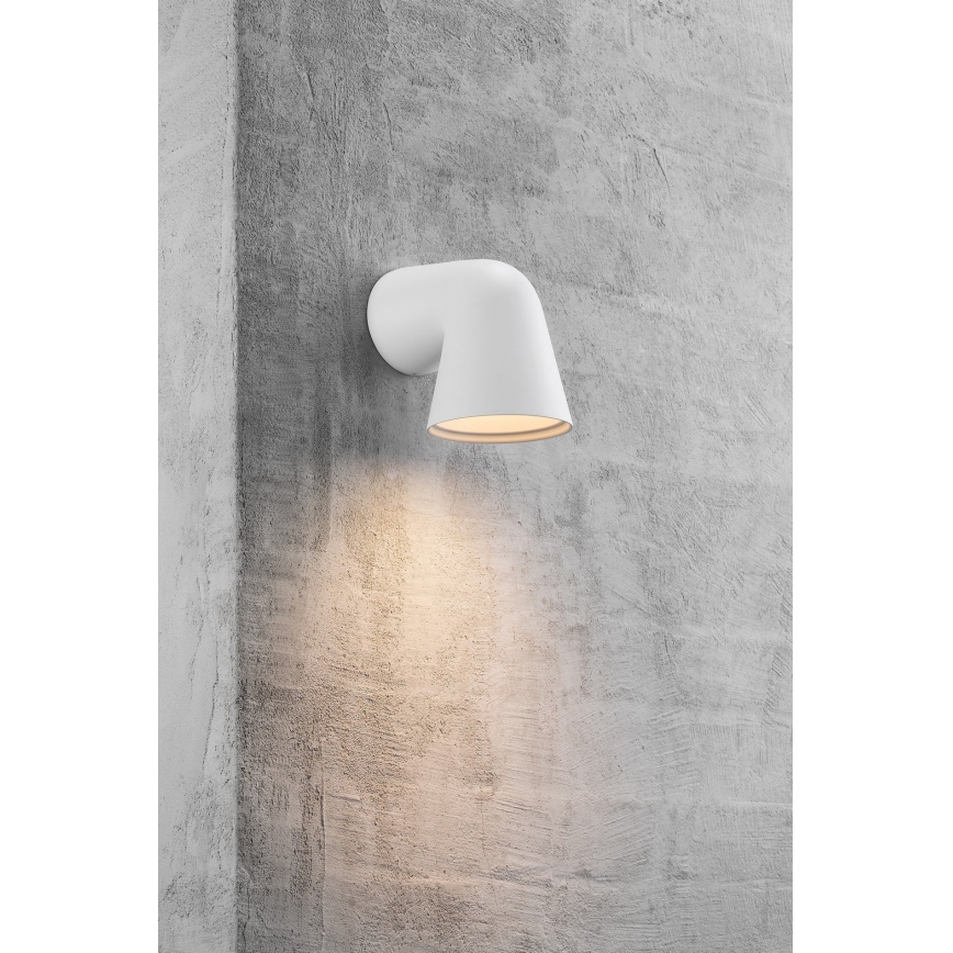 Nordlux - Spoljašnja zidna lampa FRONT 1xGU10/28W/230V IP44 bela