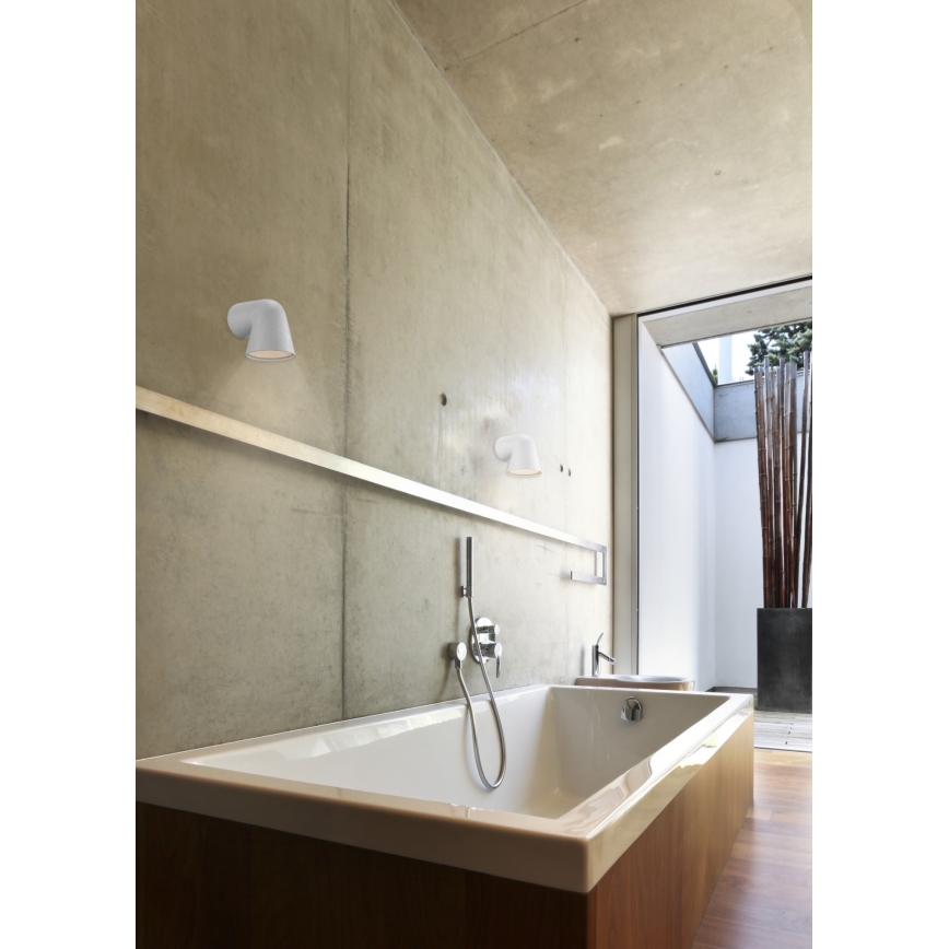 Nordlux - Spoljašnja zidna lampa FRONT 1xGU10/28W/230V IP44 bela