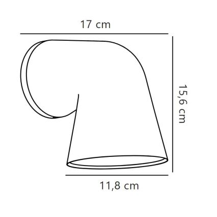 Nordlux - Spoljašnja zidna lampa FRONT 1xGU10/28W/230V IP44 crno