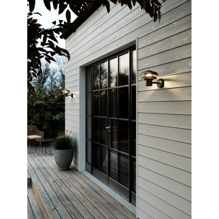 Nordlux - Spoljašnja zidna lampa KURNOS 1xE14/12W/230V IP54 crno