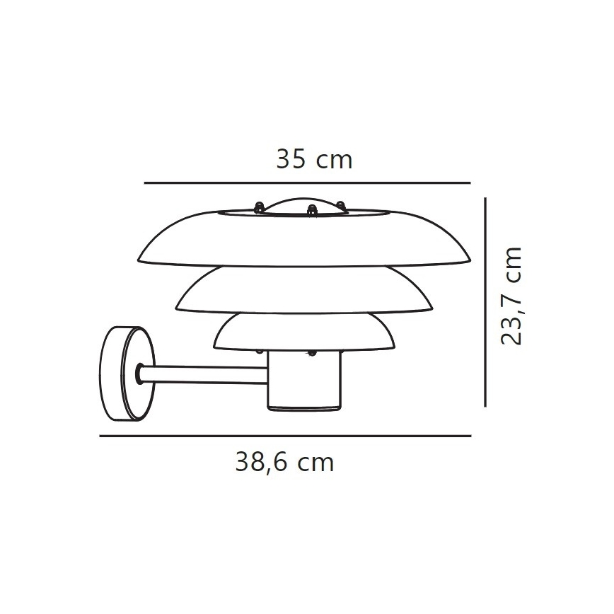 Nordlux - Spoljašnja zidna lampa KURNOS 1xE27/20W/230V IP54 bež