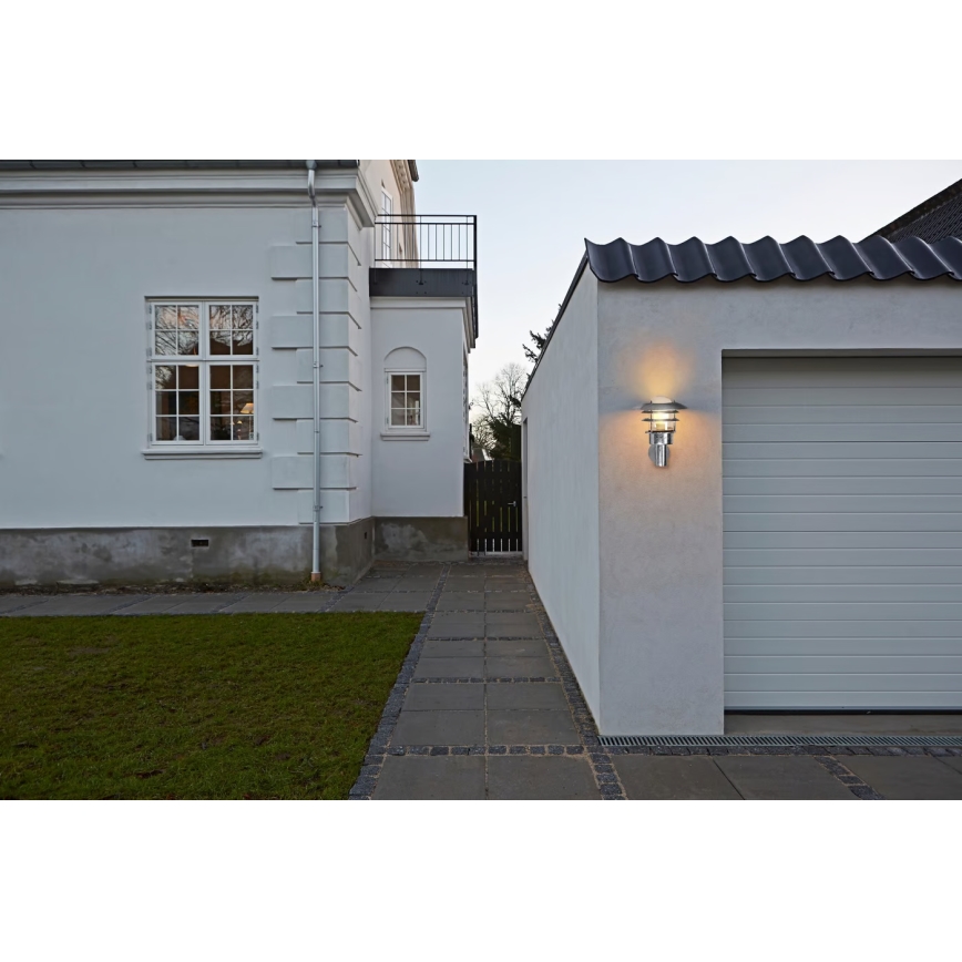 Nordlux - Spoljašnja zidna lampa LONSTRUP 1xE27/60W/230V IP44 srebrno