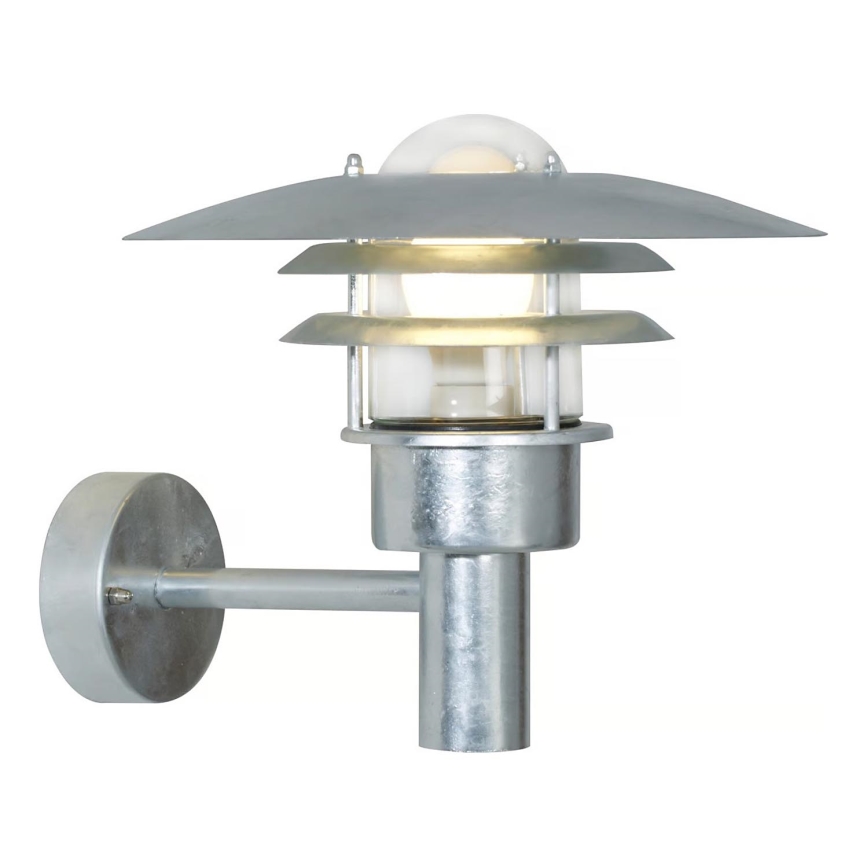 Nordlux - Spoljašnja zidna lampa LONSTRUP 1xE27/60W/230V IP44 srebrno