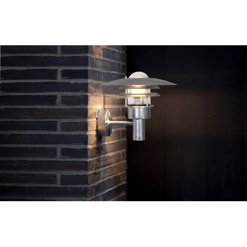 Nordlux - Spoljašnja zidna lampa LONSTRUP 1xE27/60W/230V IP44 srebrno