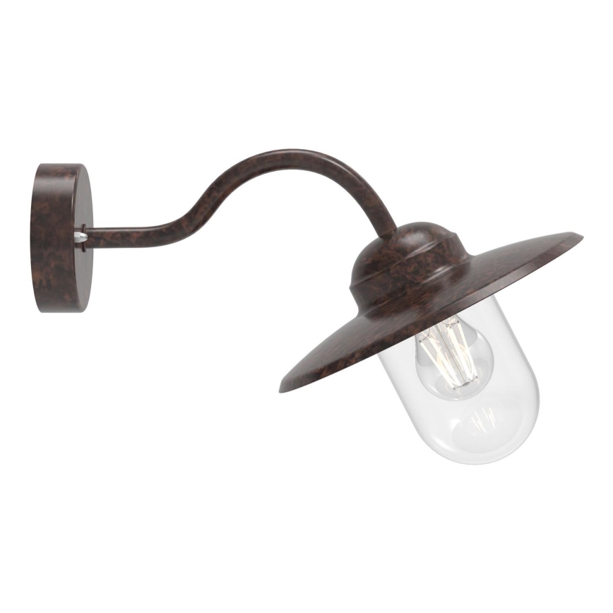 Nordlux - Spoljašnja zidna lampa LUXEMBOURG 1xE27/60W/230V IP54 braon/patina