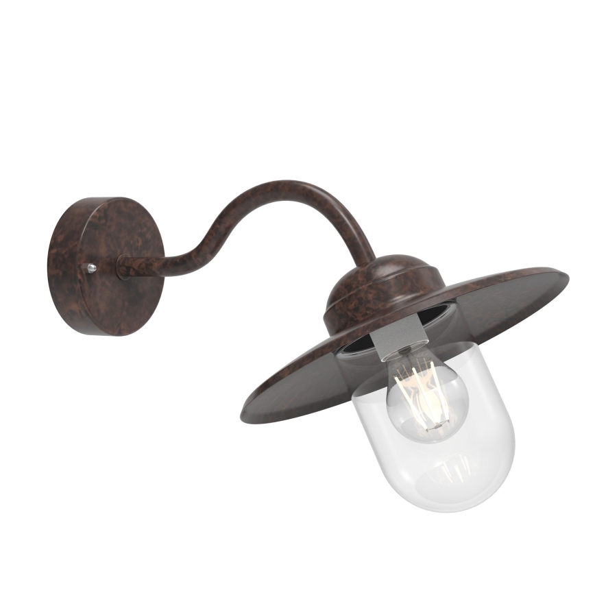 Nordlux - Spoljašnja zidna lampa LUXEMBOURG 1xE27/60W/230V IP54 braon/patina