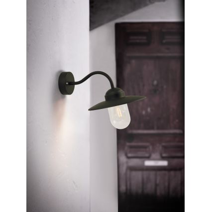 Nordlux - Spoljašnja zidna lampa LUXEMBOURG 1xE27/60W/230V IP54 crno