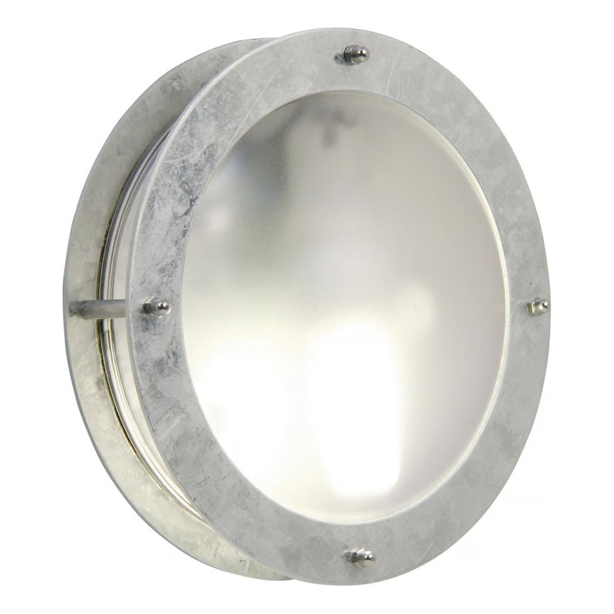 Nordlux - Spoljašnja zidna lampa MALTA 1xE27/60W/230V srebrno