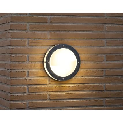 Nordlux - Spoljašnja zidna lampa MALTA 1xE27/60W/230V srebrno
