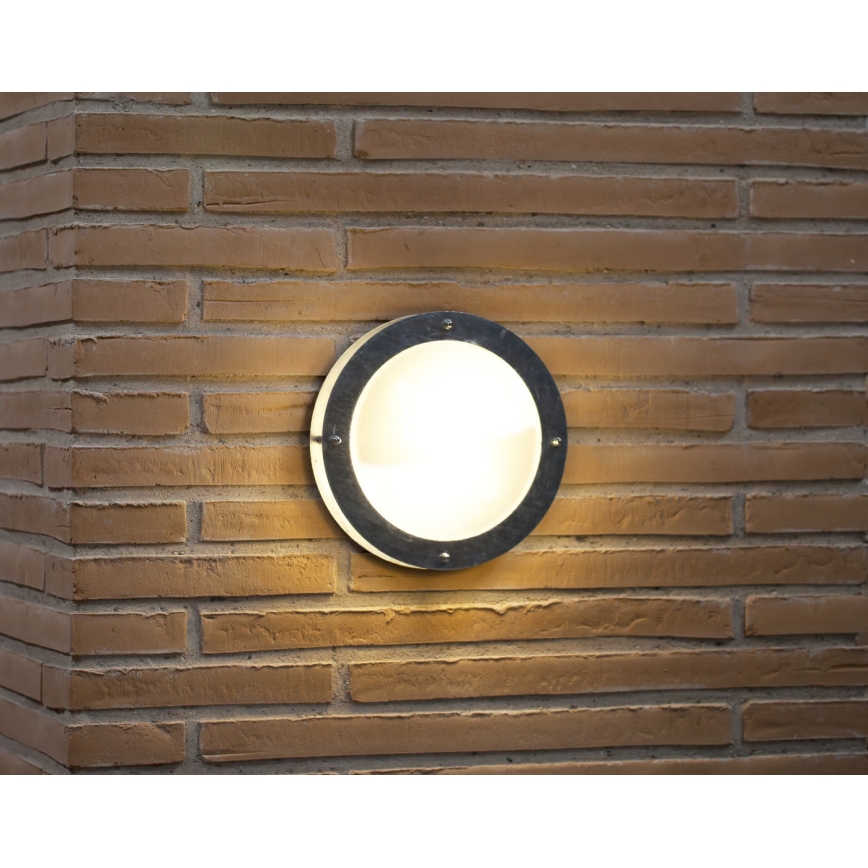 Nordlux - Spoljašnja zidna lampa MALTA 1xE27/60W/230V srebrno