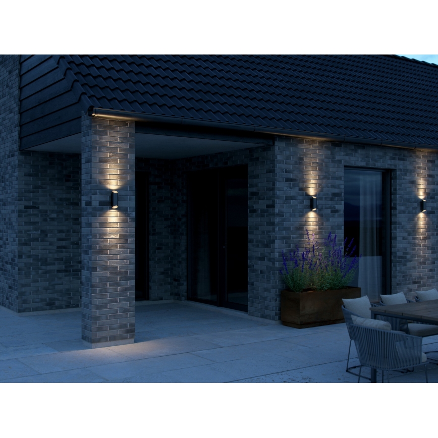 Nordlux - Spoljašnja zidna lampa NICO 2xGU10/25W/230V IP54 crno