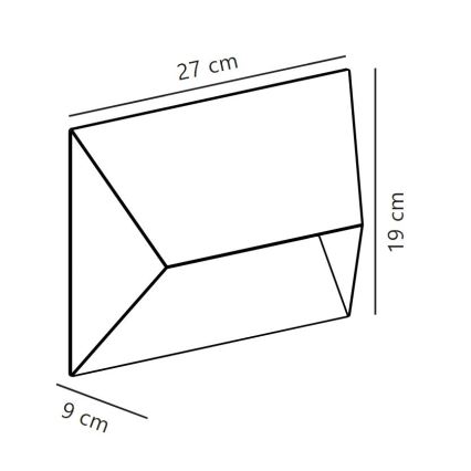 Nordlux - Spoljašnja zidna lampa PONTIO 2xGU10/25W/230V IP54