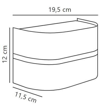 Nordlux - Spoljašnja zidna lampa SIBELIS 1xE27/10W/230V IP44 antracit
