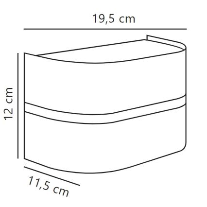 Nordlux - Spoljašnja zidna lampa SIBELIS 1xE27/10W/230V IP44 braon