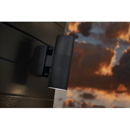 Nordlux - Spoljašnja zidna lampa TIN 2xGU10/35W/230V IP54 crno