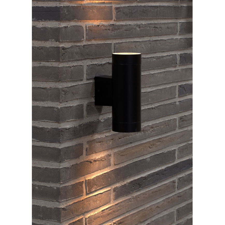 Nordlux - Spoljašnja zidna lampa TIN 2xGU10/35W/230V IP54 crno