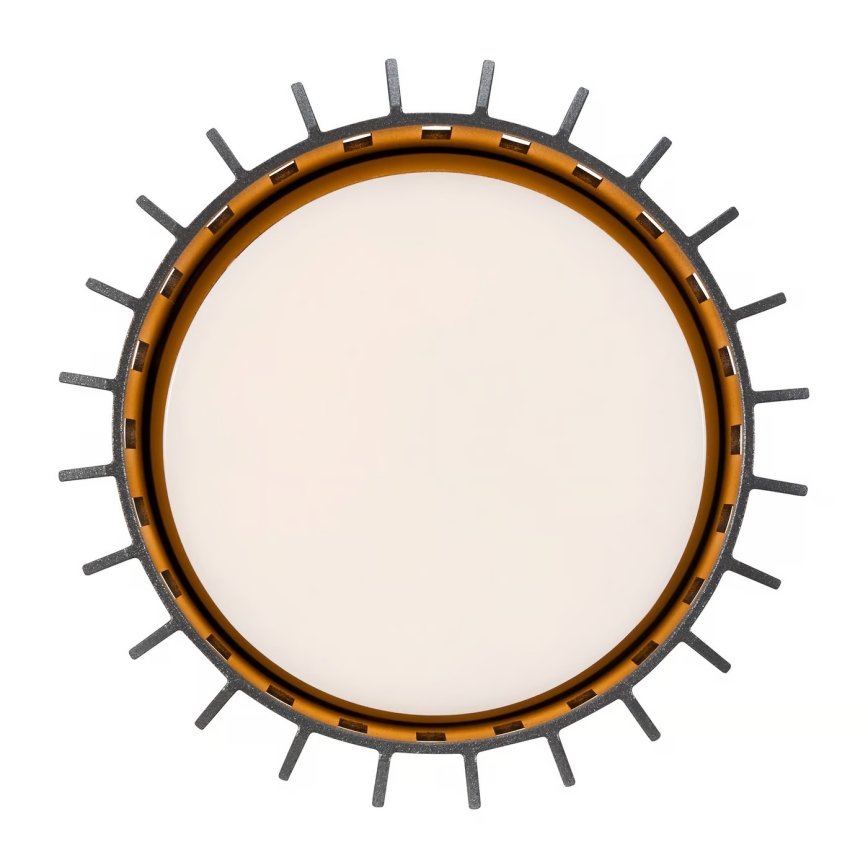 Nordlux - Spoljašnja plafonska svetiljka ALUDRA 1xE27/15W/230V, prečnik 12,4 cm, antracit