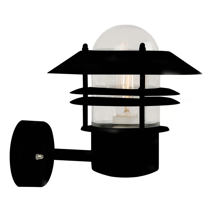 Nordlux - Spoljašnje zidno svetlo BLOKHUS 1xE27/60W/230V IP54 crno