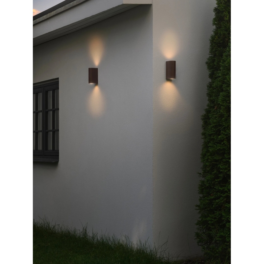 Nordlux - spoljašnje zidno svetlo DION 2xGU10/25W/230V IP44, boja rđe