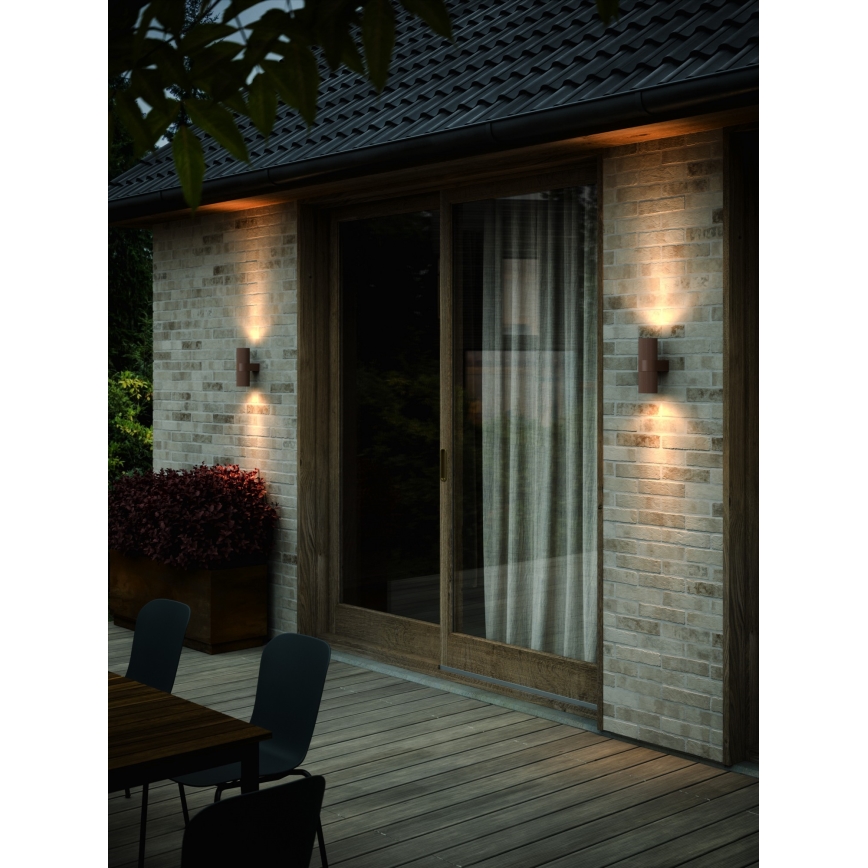 Nordlux - Spoljašnje zidno svetlo KYKLOP 2xGU10/25W/230V IP54 braon