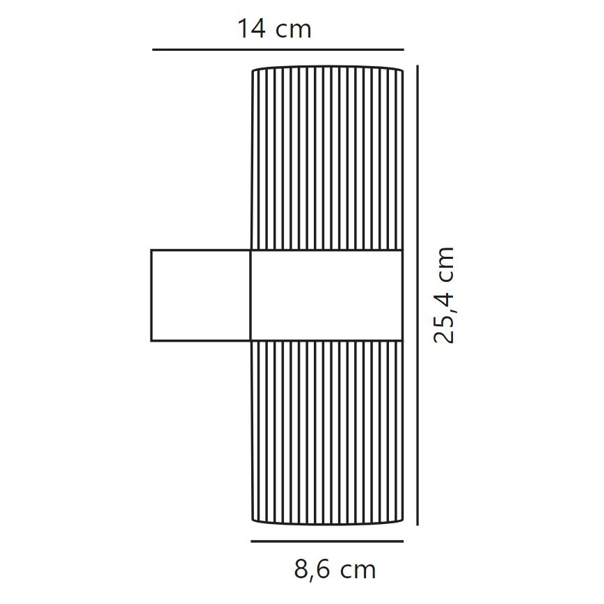 Nordlux - Spoljašnje zidno svetlo KYKLOP 2xGU10/25W/230V IP54 braon