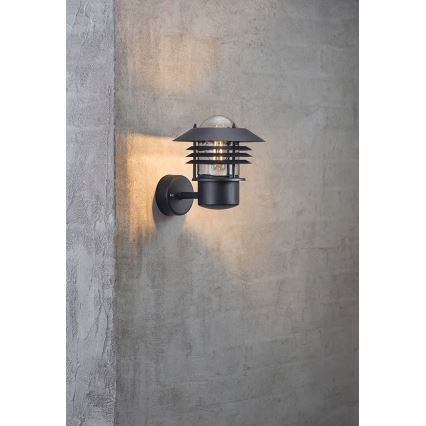 Nordlux - Spoljašnje zidno svetlo VEJERS 1xE27/60W/230V IP54 crne boje