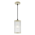 Nordlux - Spoljašnji luster na sajli COUPAR 1xE27/25W/230V IP33 pr. 13 cm kremasta