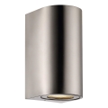 Nordlux - Spoljna zidna lampa CANTO 2xGU10/28W/230V IP44 nerđajući čelik