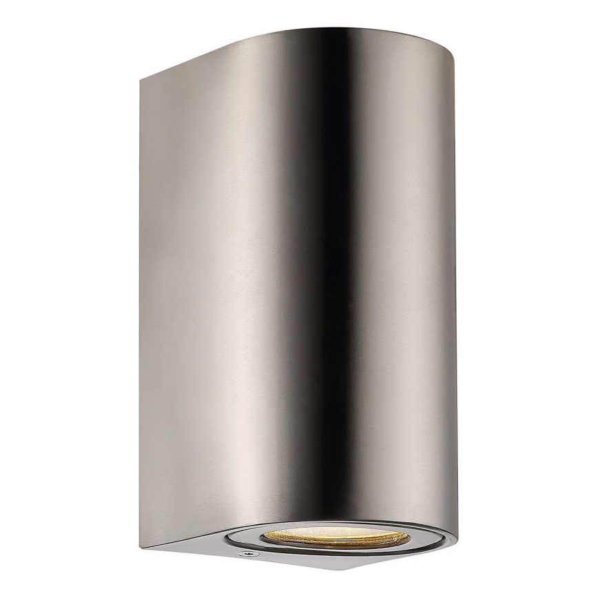 Nordlux - Spoljna zidna lampa CANTO 2xGU10/28W/230V IP44 nerđajući čelik