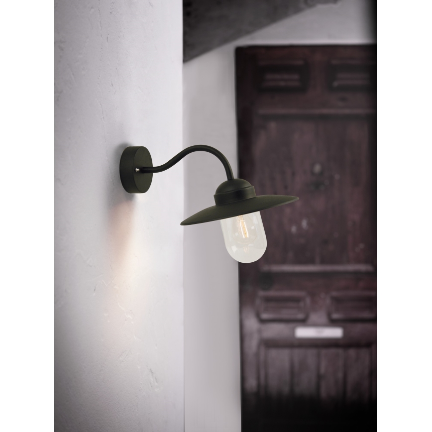 Nordlux - Spoljna zidna lampa LUXEMBOURG 1xE27/60W/230V IP54 crna