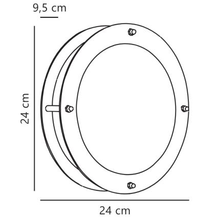 Nordlux - Spoljna zidna svetiljka MALTA 1xE27/60W/230V IP54 srebrna