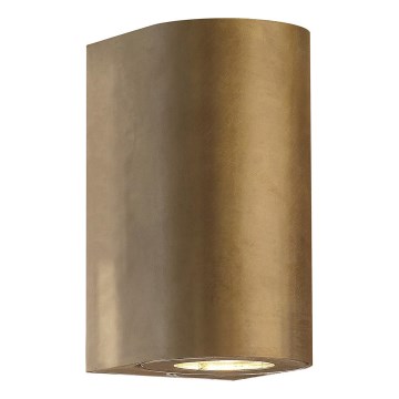 Nordlux - Spoljno zidno svetlo CANTO 2xGU10/28W/230V IP44 mesing