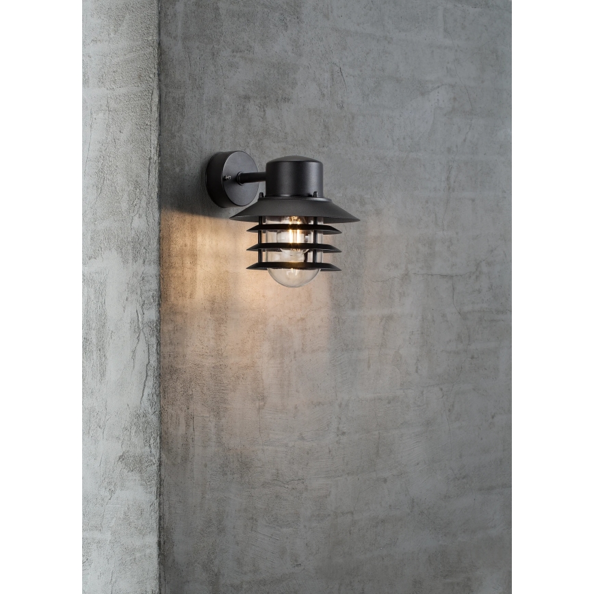 Nordlux - Spoljno zidno svetlo VEJERS 1xE27/60W/230V IP54 crno