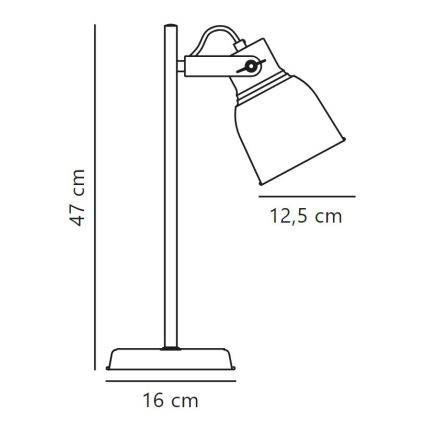 Nordlux - Stona lampa ADRIAN 1xE27/25W/230V