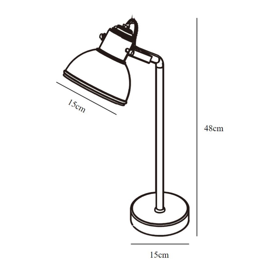 Nordlux - Stona lampa ASLAK 1xE27/15W/230V